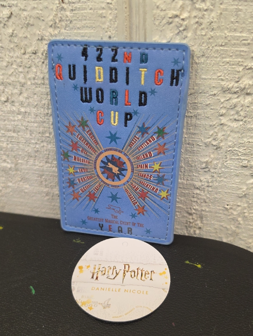 Quidditch World Cup Badge Card Holder - Light Blue
